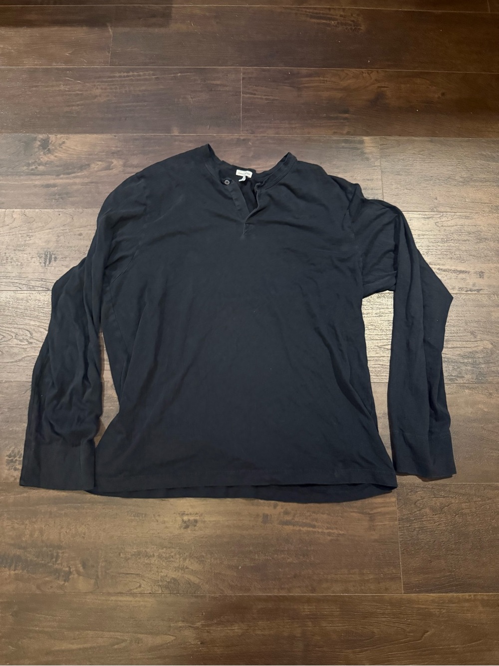 James Perse Navy Long-Sleeve Henley